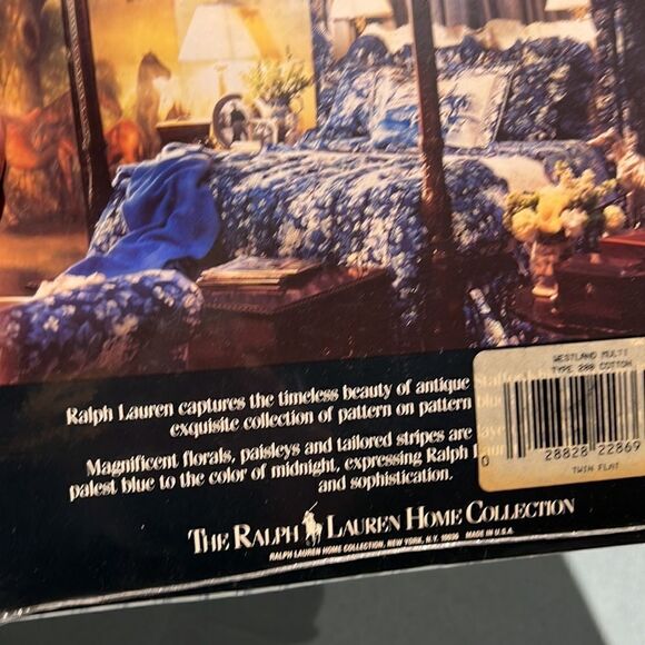 NEW Rare Ralph Lauren Westland Stripe Twin Flat Sheet Staffordshire - Picture 6 of 6
